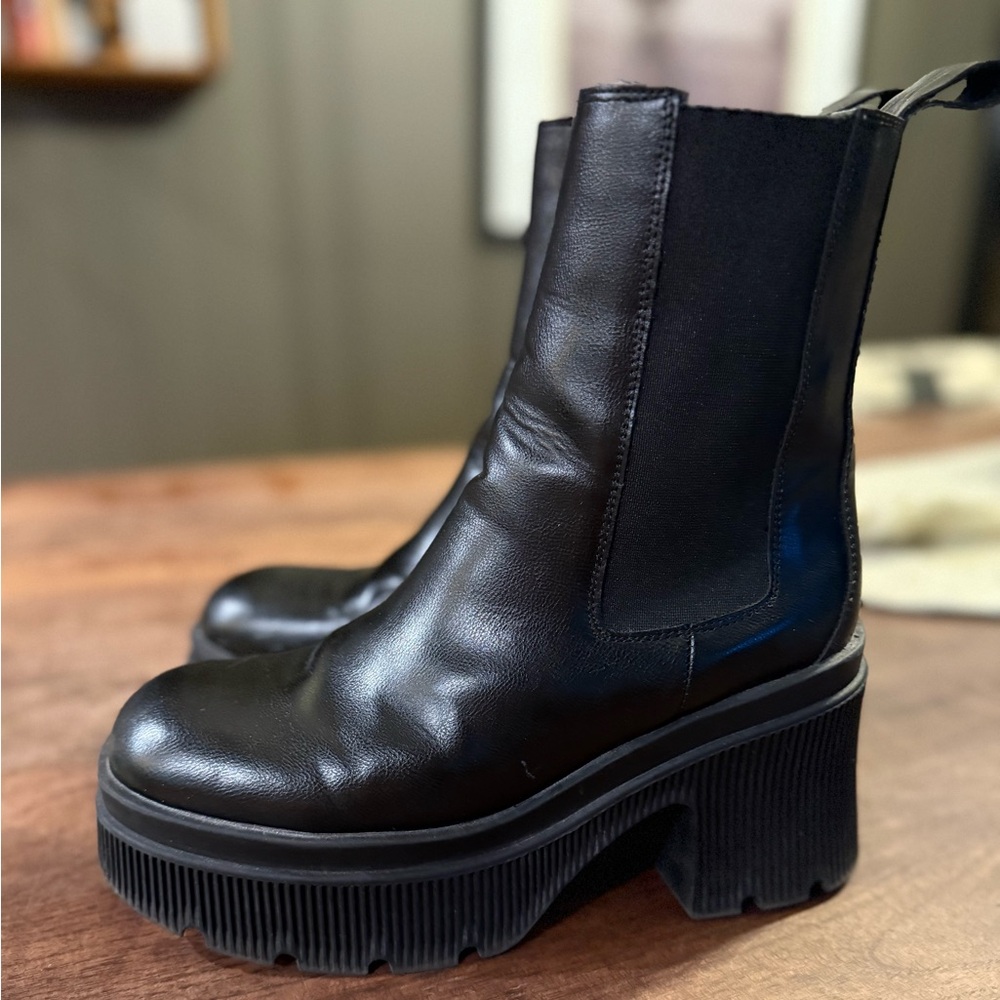 Bamboo Joanna wedge heeled boots - Picture 3 of 6